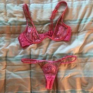 House of CB pink lingerie set